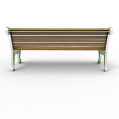 3d image of aluminum bench Urban 3