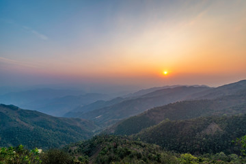 Ta Xua is a famous mountain range in northern Vietnam. All year round, the mountain rises above the clouds creating cloud inversions.