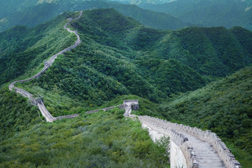 The Great Wall of China. Great Wall of China is a series of fortifications made of stone, brick