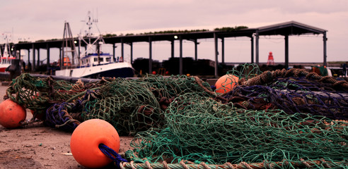 Fish quay netting