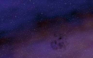 Colorful and beautiful space background. Outer space. Starry outer space texture. 3D illustration