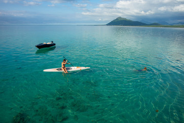Surfing in Mauritius