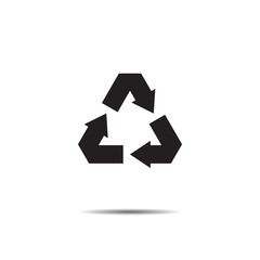 recycled icon vector illustration .