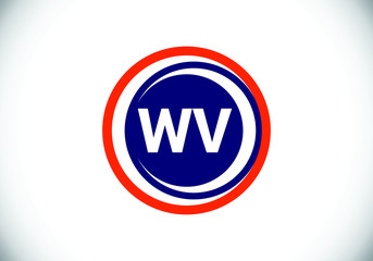 Initial Monogram Letter W V Logo Design Vector Template. Graphic Alphabet Symbol for Corporate Business Identity