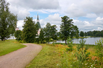 Valdai Iversky Svyatoozersky Virgin Monastery for Men. Selvitsky Island, Valdai Lake