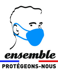 ensemble, protégeons nous, covid, masque, déconfinement