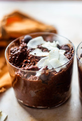 tripple chocolate chia pudding 