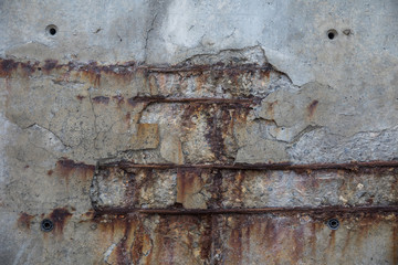Texture of old concrete wall on the street