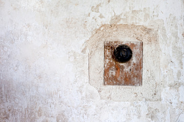 A close up of a stone building