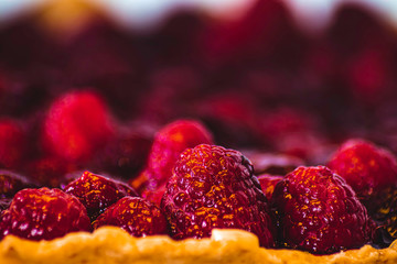 tarte à la framboise