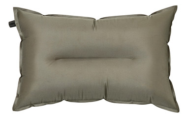 Inflatable pillow for travelling and camping with clipping path