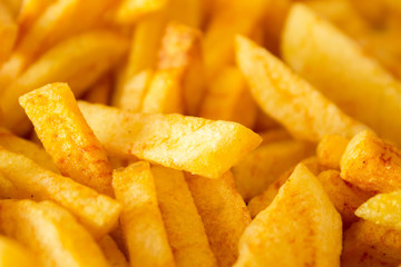 French fried potatoes background