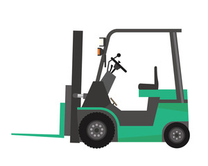 フォークリフト　カウンターバランス式　緑色