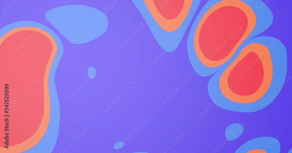 Poster liquid colorful loop animation. soft rounded shapes. rainbow colors. flat abstract animation. digita