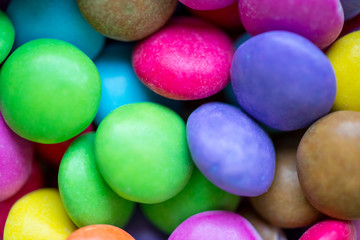 Colourful close up of sweets and candy.
