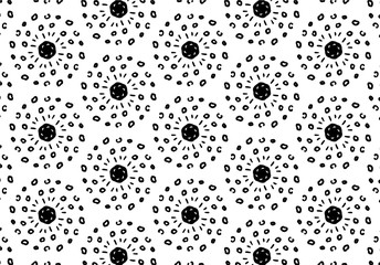 Abstract black and white linear vector background.