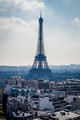 París, Torre Eiffel vista desde el Aco del Triunfo