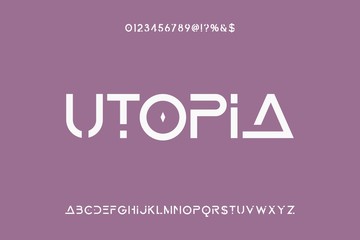 font alphabet, classic lettering, retro typeface white style background