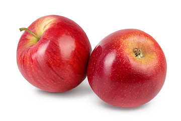 Red apple isolated on white background with clipping path and full depth of field