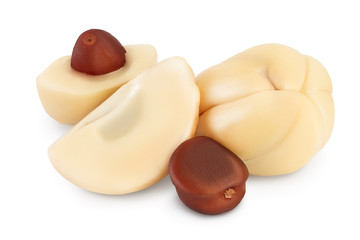 Salak snake fruit isolated on white background with clipping path and full depth of field