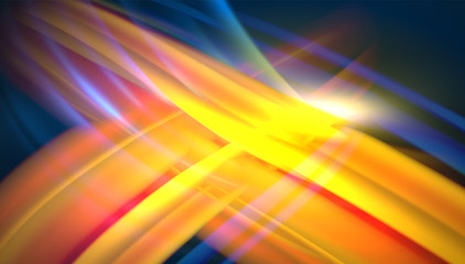 Obraz premium Creative fluid wave lines abstract background. Trendy abstract layout template for business or technology presentation, internet poster or web brochure cover, wallpaper