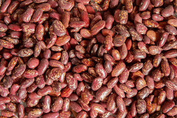 Background of red pinto beans texture