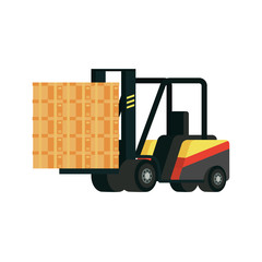 forklift cart delivery service icon