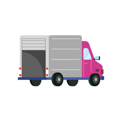 Fototapeta premium truck delivery service isolated icon