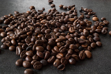 coffee  black background