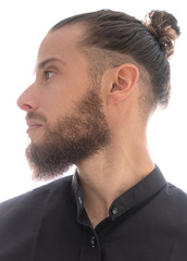 Obraz premium A portrait on a white background