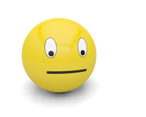 smiley neutral sad emotion icon face head cartoon emoticon
