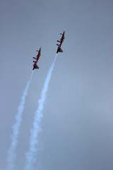  Military aircraft during the flight © moniadk