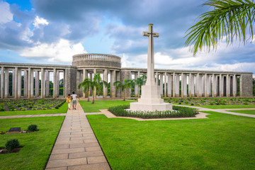 Taukkyan War Cemetery near Yangon, Myanmar.