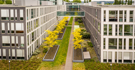 Aerial view of the Telekom Deutschland Building GmbH Bonn Beuel