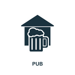 Pub icon. Simple illustration from night club collection. Creative Pub icon for web design, templates, infographics and more