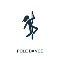 Pole Dance icon. Simple illustration from night club collection. Creative Pole Dance icon for web design, templates, infographics and more