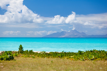 View To Montserrat With Caribbean Foreground, Antigua