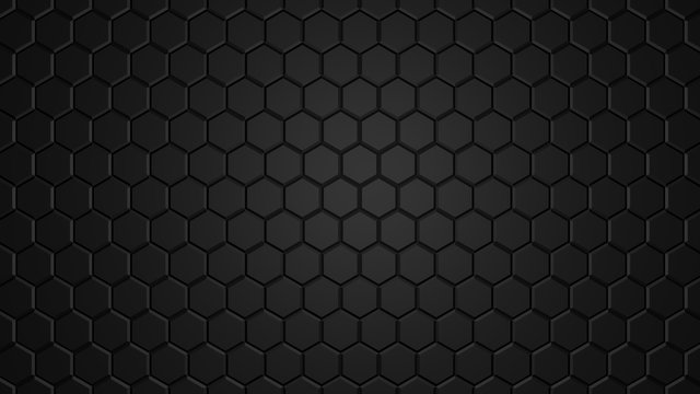 Abstract Metallic Interlocking Hexagon Background