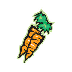 Carrots vector illustration isolated on a white bacground in EPS10