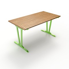 3d image of a forged table Modern 2