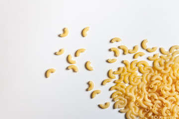 macaroni scattered on the table