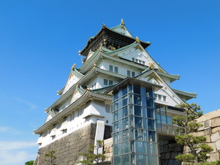 大阪城本丸から見た天守閣