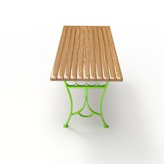 3d image of a forged table Olimp 5 - obrazy, fototapety, plakaty