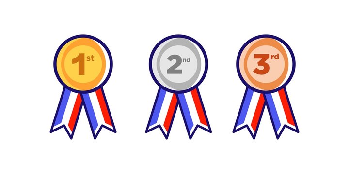 942 Best 1st 2nd 3rd Place Ribbons Images Stock Photos Vectors Adobe Stock