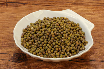 Vegetarian cuisine - dry green lentil