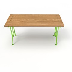 3d image of a forged table Olimp 3 - obrazy, fototapety, plakaty