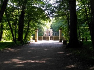 Fontaine dans le parc