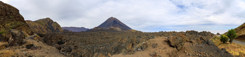 Fototapeta na wymiar Fogo vulcano, Fogo Island, Cape Verde