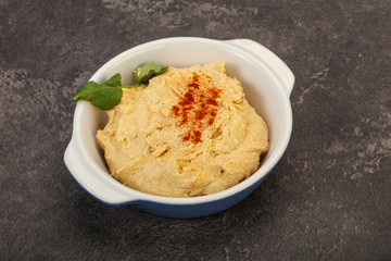 Vegan dietary cusine - humus snack