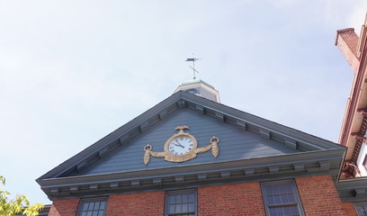 Fototapeta na wymiar Clock on Main Street